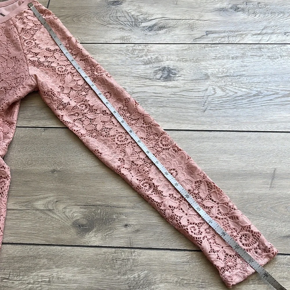 Art Class Rose Colored Girl Lace Dress Size XXL (18)